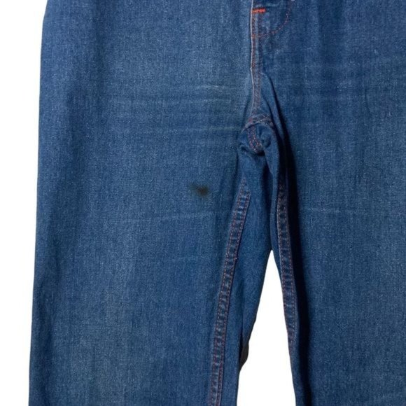 1970s Faded Glory by Appendagez Wide Leg Blue Jeans 100% Cotton Denim Jr Size 34 - Picture 8 of 16